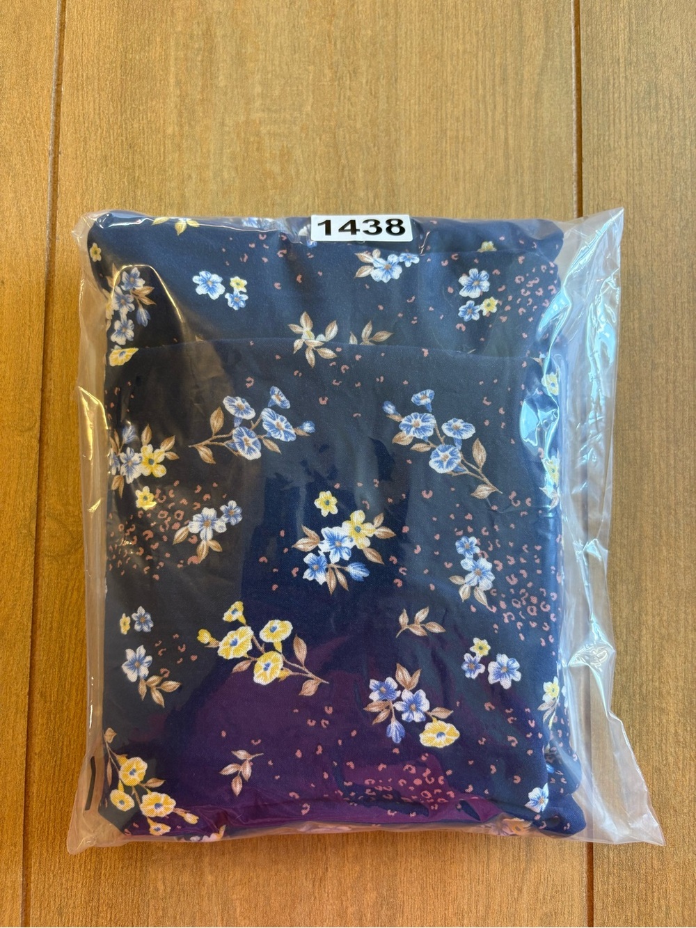 Torrid Dress Women 4 Navy Floral Babydoll Short Sleeve Rayon Boho Cottagecore - Picture 10 of 10